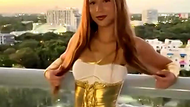 Puertorican Lexy Gets Plowed On The Balcony