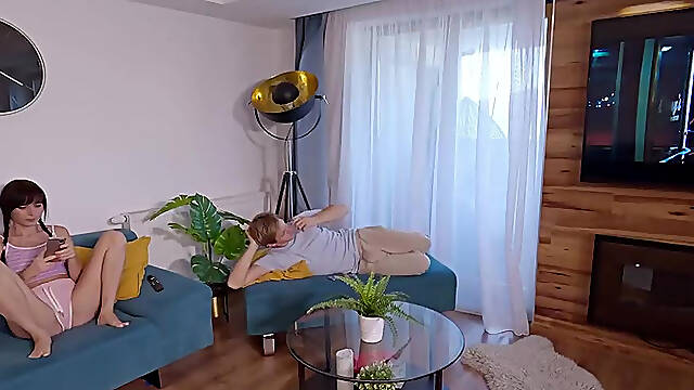 Stepsister Tricked Me. She Switched With My Sex Doll And Squirted In My Bedgycx