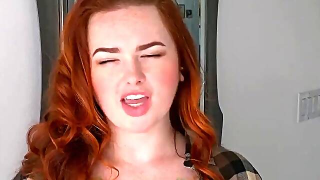 Curvy Redhead Adora Bell Seduces a Black Stud