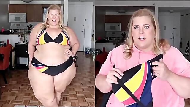 BBW in swimsuit