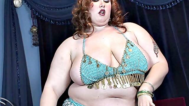 Deep-Cleavaged Dancer