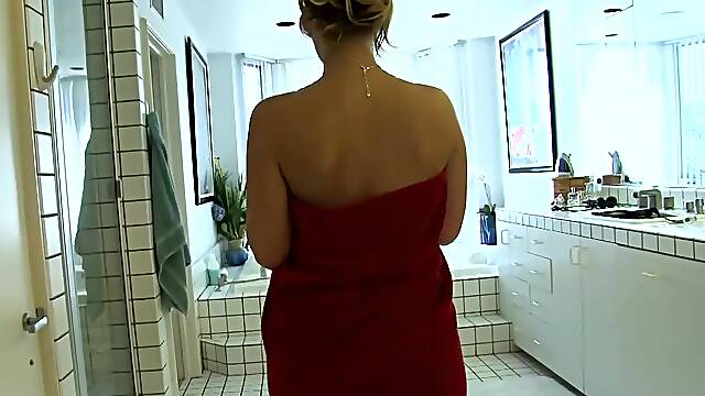 Phoenix Marie sexy blonde with a fat ass enters Prince Yahshua hotel room to service his big black cock anyway he wants her to!