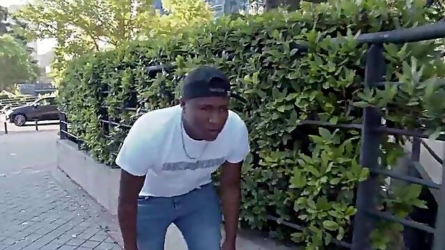 I suck this ebony schlong in public and finish the game at home until i get his cum all over my butt