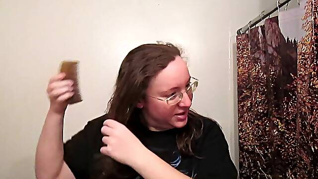 Hair Journal: Combing Lengthy Hirsute Strawberry Golden-haired Hair - Week 8 (ASMR)
