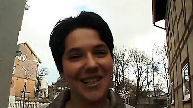 Obese unshaved brunette hair rubs and fingers her snatch at the casting