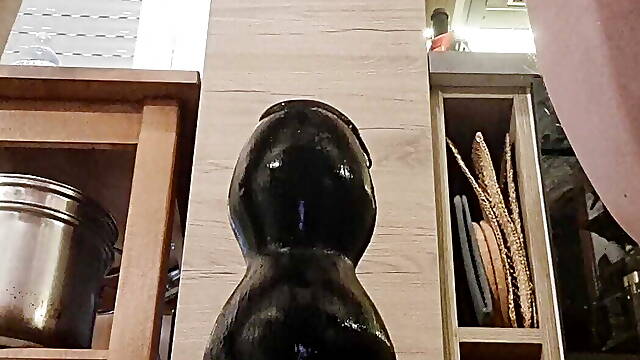 Double huge prostate cumshots with my monster dildo, my penis went ridiculus, really a micropenis when I fuck my ass