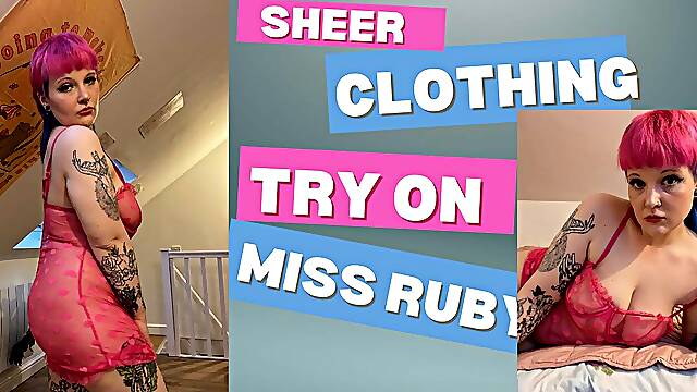 Sheer clothing try on