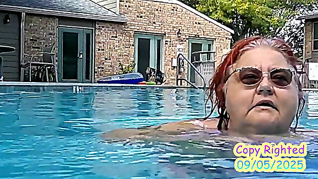 Nurse Vicki Models Her New Bikini by Pool Flashes You Then