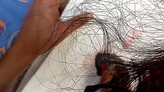 A Big Beautiful white woman masturbating under a tree attracting naked desi men