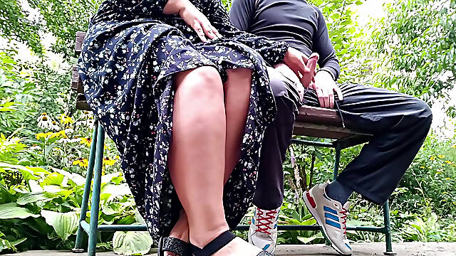 Mature Cuckold Wife Made Me Cum for Her Hubby