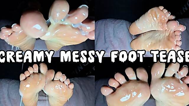 Sparkly Pedicure Creamy Foot Tease (WMV)