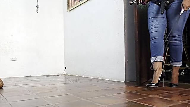 Whipped to shreds by the Amazon BBW Goddess Balbina