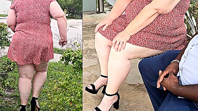 The perverted stranger at the bus stop asked me to lift up my dress & show him my pussy