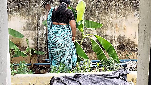 Stepmother Was Working in the Garden and I Had Sex with Her