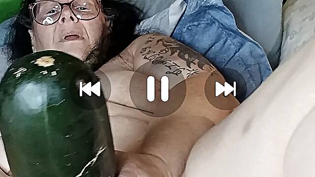 She Grows Em Huge for Her Ass Which Toy Will This Bitch Choose Bet Its the Zuchinni in Betweeni