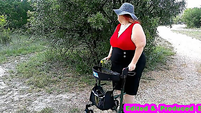 Sexy Nurse Vicki Walks in Park Flashing and Teasing You