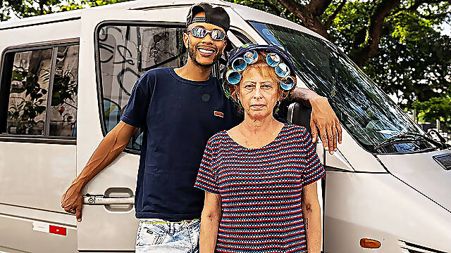 Granny Asshole Destroyed by a Monster Cock