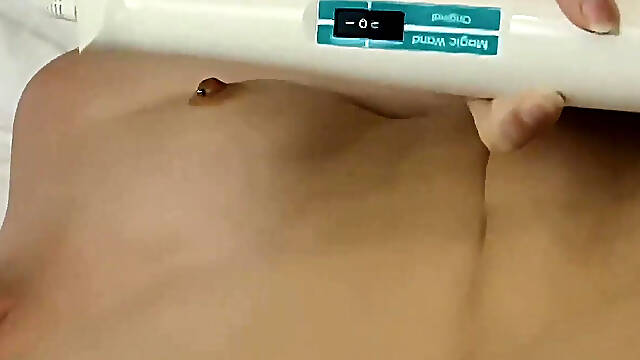 Maya Plays with Her Hitachi Alone, Then Takes Her Stepdad’s Cock Deep