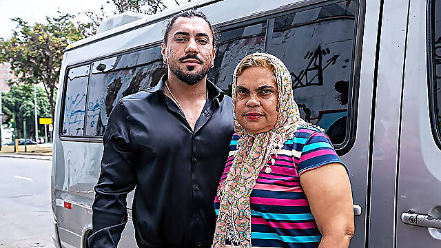 Fat Granny Ass Gets Destroyed in Driving Bus