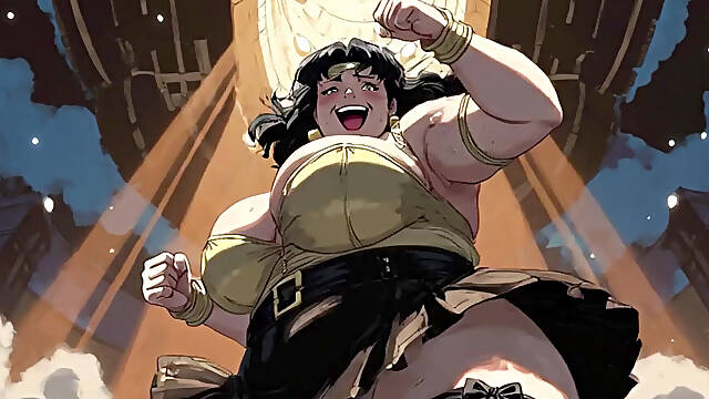 Ai Cartoon BBW Dancing Women Clips