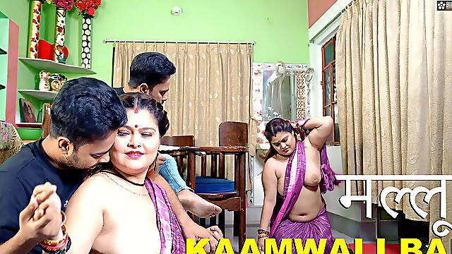 Desi Mallu Hot & Sexy Kamwali Bai Hardcore Sex with House Owner Full Movie ( Hindi Audio )