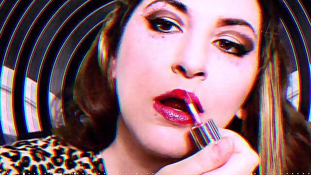 Plexiglass Kisses Lipstick Fetish Asmr
