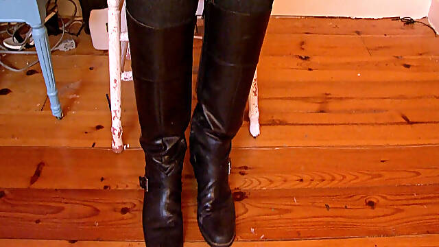 Worship My Riding Boots with Your Tongue