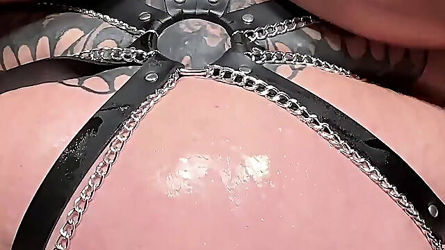 Angel BBW Her Massive Boobs and Nipples in Extreme Bondage