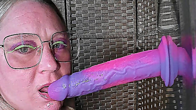 Thicc Amateur Mature Solo Cowgirl Riding Dildo Wet Pussy