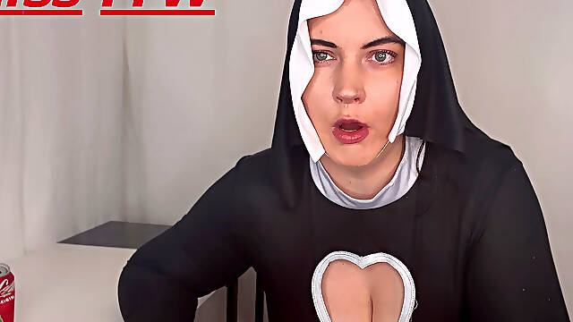 Nun Ffw Has Cola and Ends up Burping