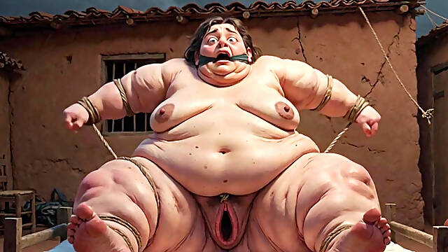 SSBBW in Bondage - Desperate with Fat Wide Wet Pussy
